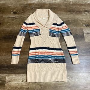 Pink Rose Sweater Dress